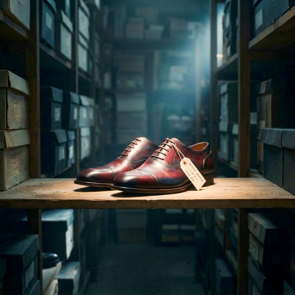 The Mango Mojito archive — leather dress shoes kept on the shelf